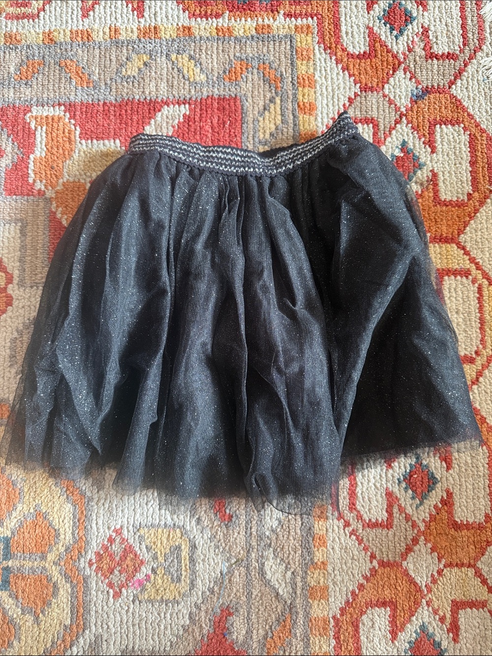Catimini Black Sparkle Tulle Skirt